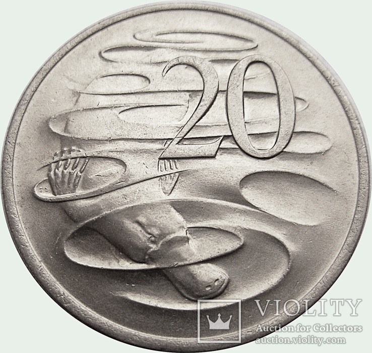 44. Австралия 20 центов, 1971 год, photo number 2