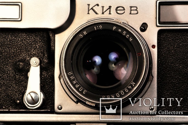 Фотоаппарат Киев-2 1949 год объектив "Зоркий ЗК" №4900463, фото №8