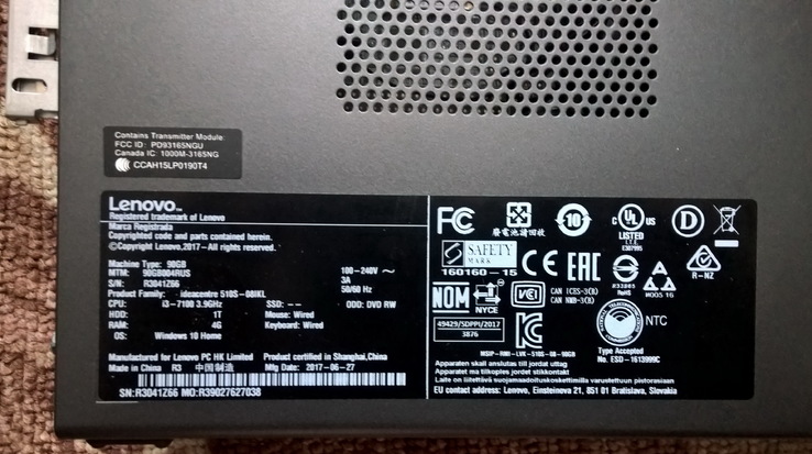 Настольный ПК Lenovo IdeaCentre 510S-08IKL, photo number 4