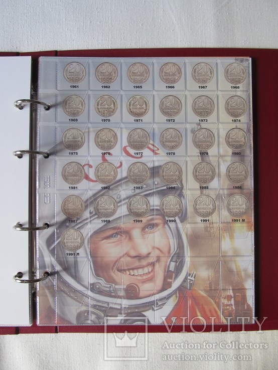 Комплект листов с разделителями для разменных монет СССР 1961-1991гг., фото №7
