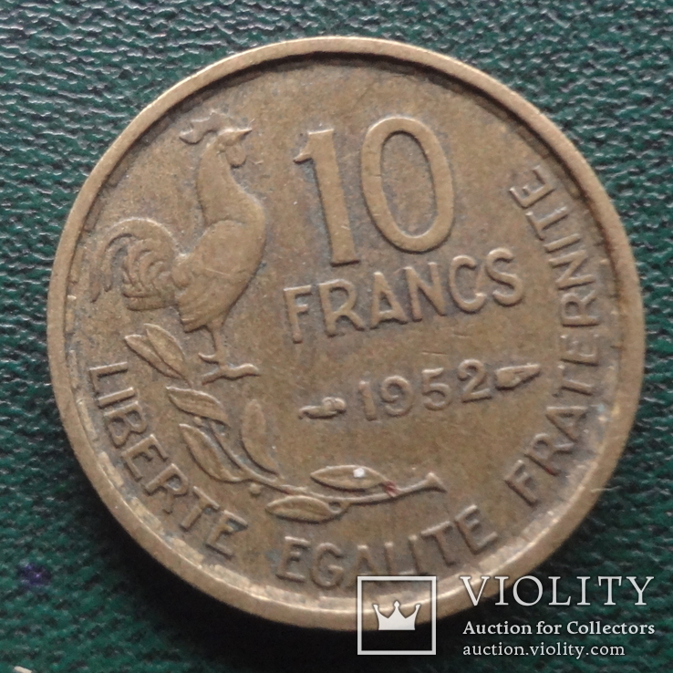 10  франков  1952  Франция     (Й.6.17)~, фото №2