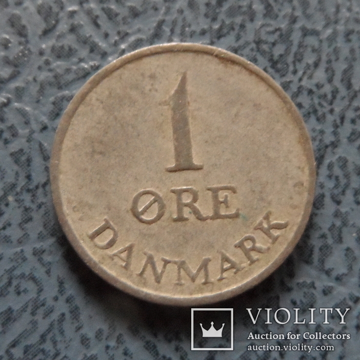 1  эре  1956  Дания  цинк   ($2.1.16)~, фото №3