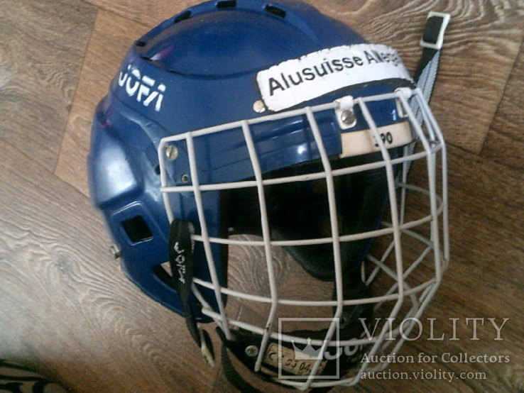 JOFA 390 (Швеция) 1995 г.- хоккейный шлем с решеткой, фото №9