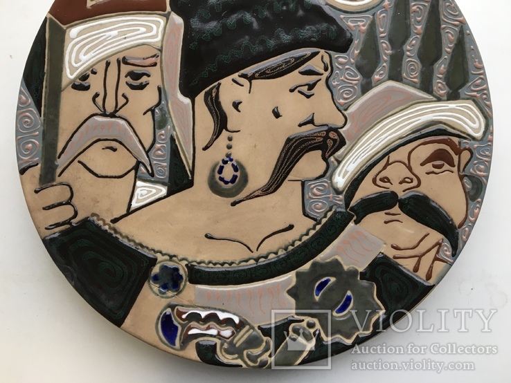 Тарелка «Запорозькі козаки» 35 см, фото №4