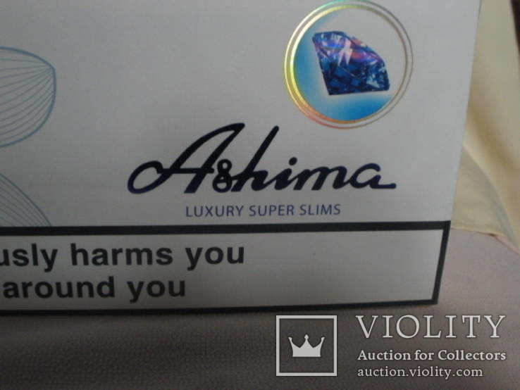 Сигареты "Ashima синяя" (слим)-1 блок., фото №3