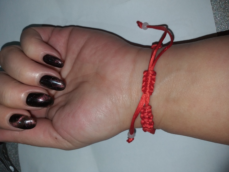 Красный браслет - амулет на руку., фото №8