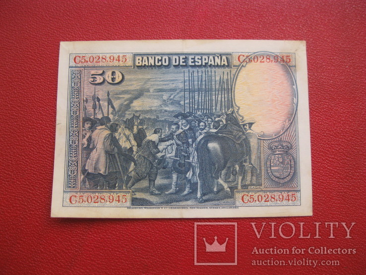 50 песет 1928 Испания, фото №3