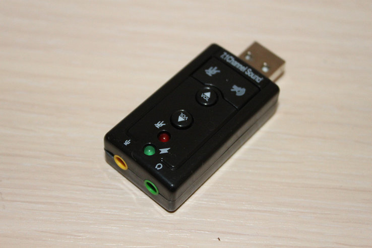 Звуковая карта USB 7.1 для ноутбука,ПК Sound audiocontroller, фото №3