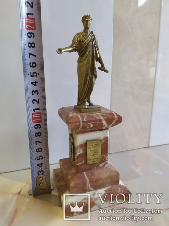 Дюк де Ришелье скульптура на мраморе 21 см, фото №13