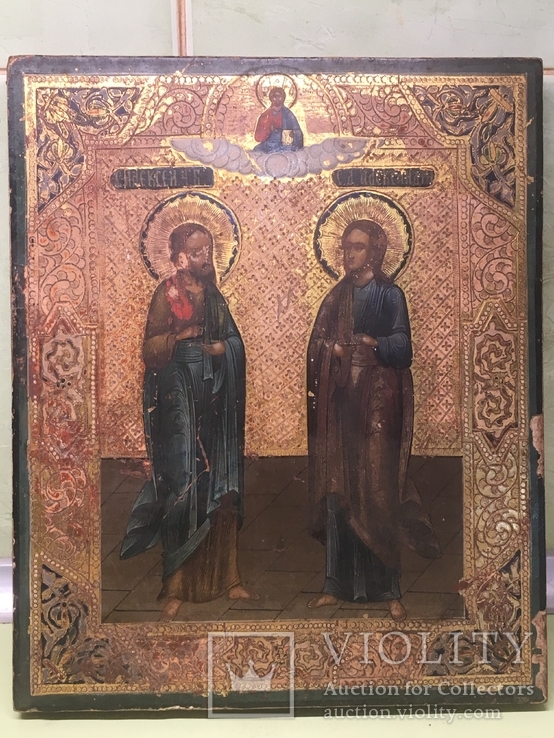 Икона Св.Алексей чел Божий и Св.Александра, фото №2