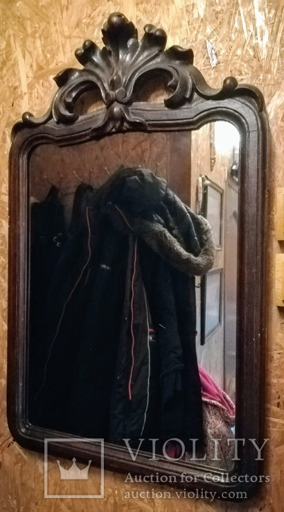 Настенное зеркало с резьбой 19 век., фото №2