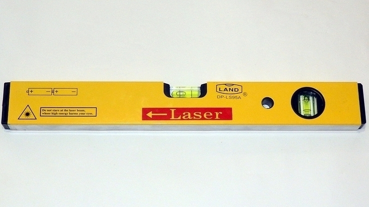 Лазерный пузырьковый уровень 400 мм., фото №3