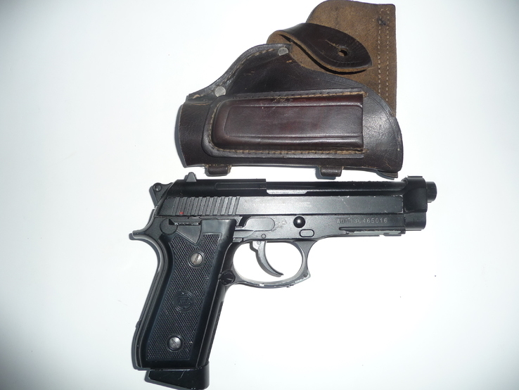 Пневматический пистолет KWC Beretta M92 +кож.кобура + 6 балонов+100 пуль, фото №13