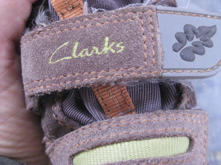Полусапожки "Clarks" : замша, текстиль, фото №2