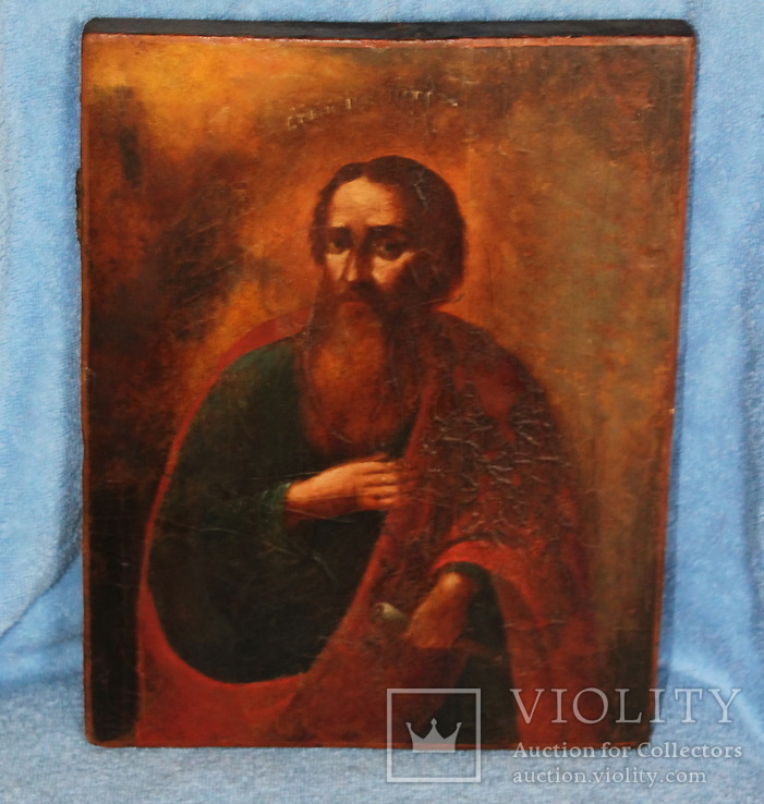 Украинская икона , 18 век "Святой Петр", фото №2