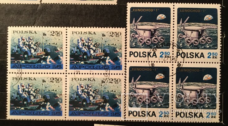 Польща 1971р. Мі2122-2123 квартблоки