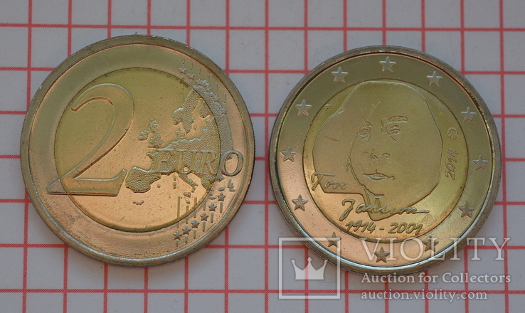Финляндия 2 евро, 2014 100 лет со дня рождения Туве Янссон