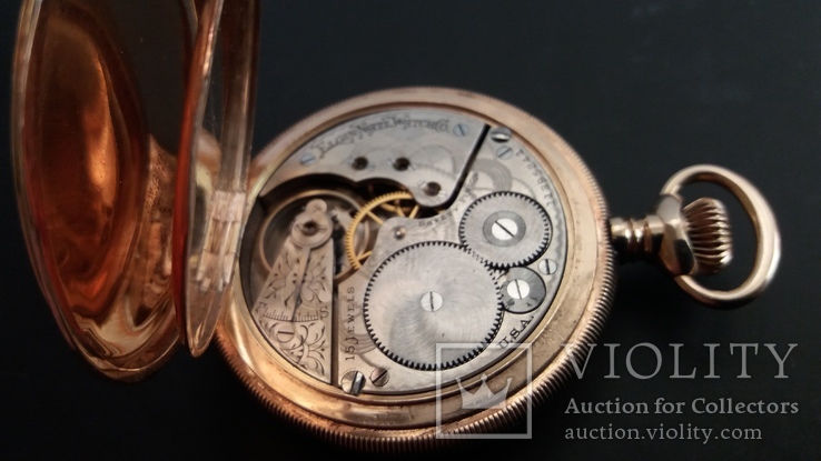 Годинник Elgin (золото 14к), фото №12