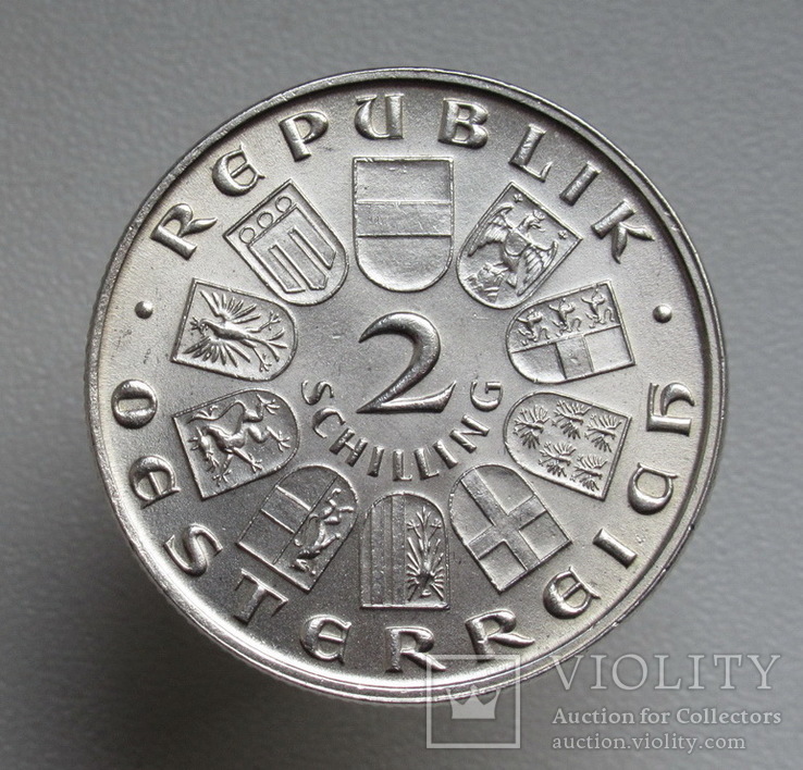 Австрия 2 шиллинга 1929 г. " Теодор Бильрот ", серебро, фото №4