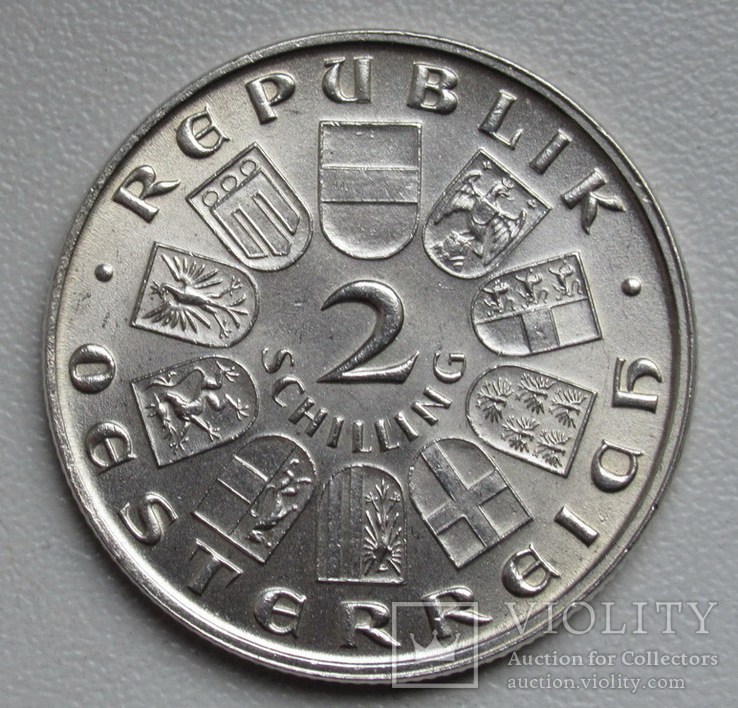 Австрия 2 шиллинга 1929 г. " Теодор Бильрот ", серебро, фото №6