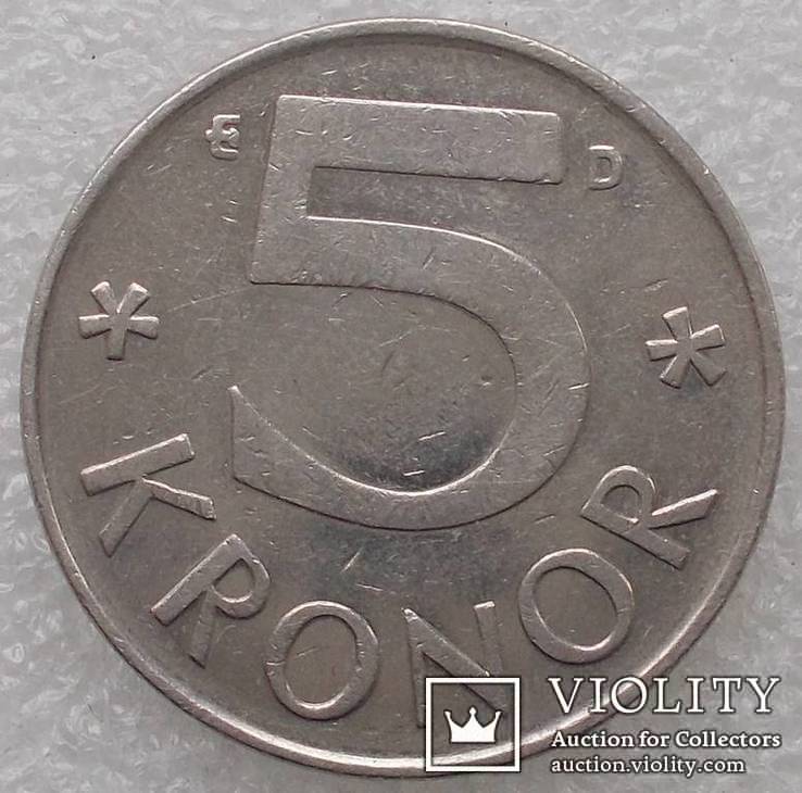 5 Крон 1990 г. Швеция