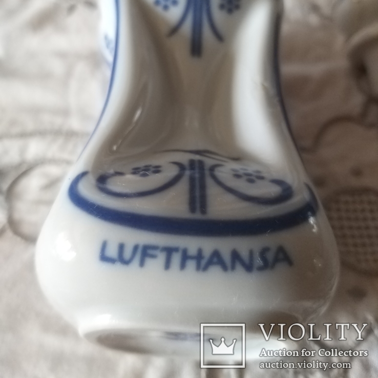 Бутылка пузырек/ штоф от ликера кампании Люфтганза из 60-х, фото №4