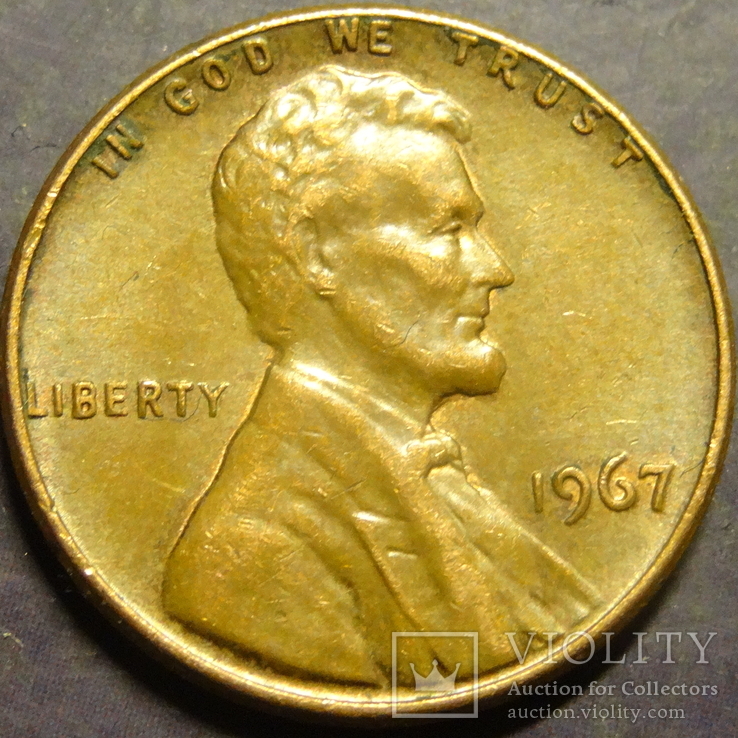 1 цент США 1967, фото №2