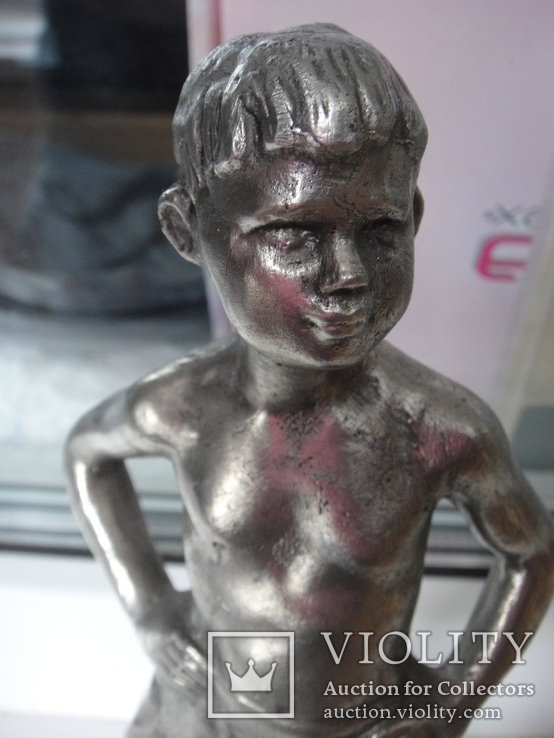 "Мальчик с мячом" скульптор Бельская В. 1962 год силумин, фото №12
