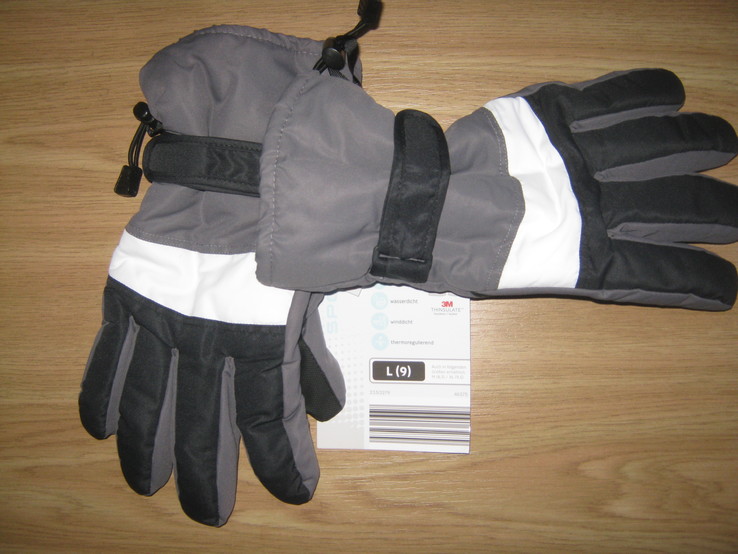 Лыжные перчатки- термо краги, р.9, Германия.