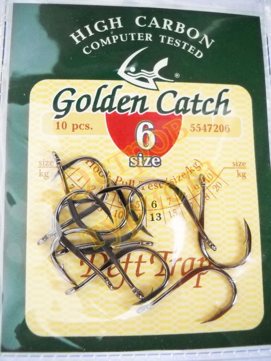 Крючки Golden Catch Deft Trap № 6 10шт