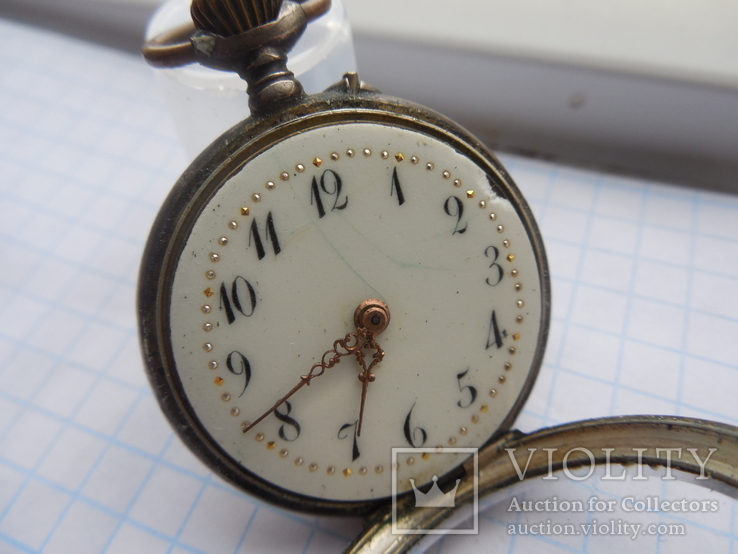Старинные часы Remontoir Cylindre 10 rubis, фото №12