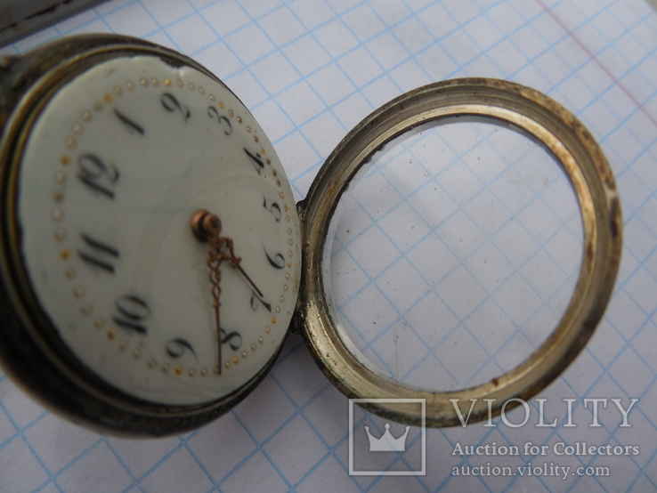 Старинные часы Remontoir Cylindre 10 rubis, фото №13