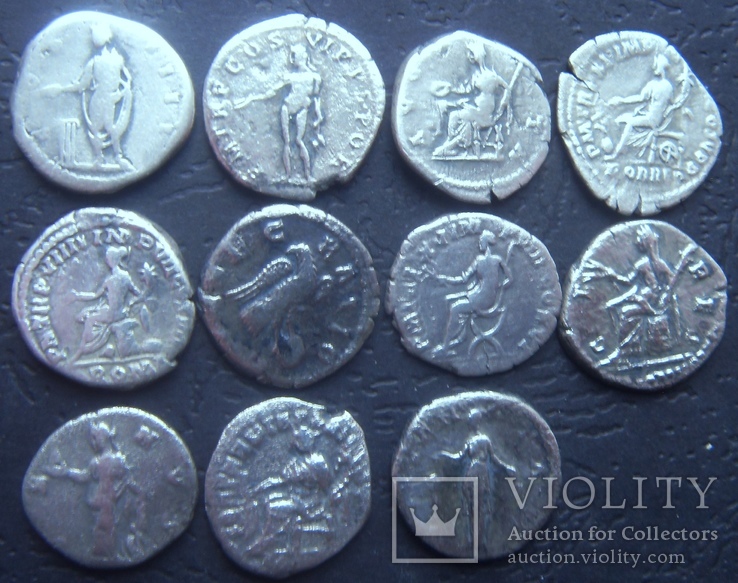 Монеты Древнего Рима (денарии) 44 штуки., фото №9