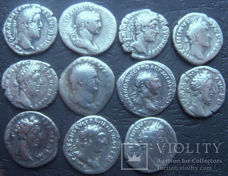 Монеты Древнего Рима (денарии) 44 штуки., фото №10