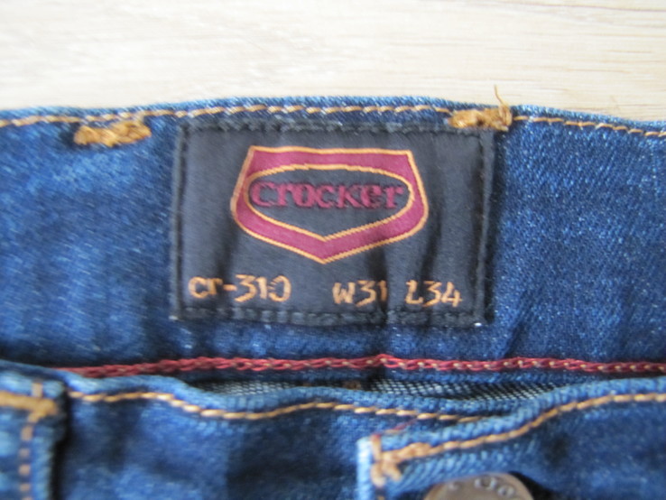 Модные мужские зауженные джинсы Crocker 100% оригинал в хорошем состоянии, фото №5