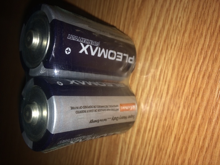 Батарейки новые Samsung Pleomax R20 D1.5.V 2 шт. в блистере, фото №3