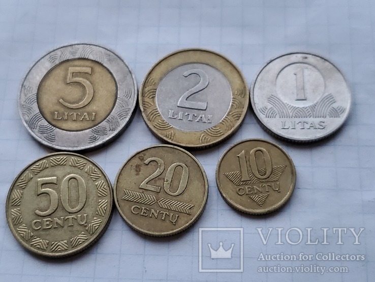 Литва 6 монет., фото №2