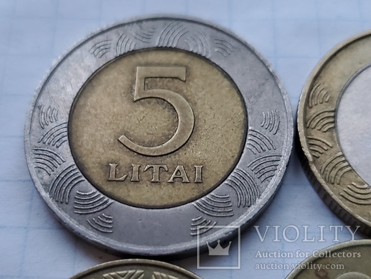 Литва 6 монет., фото №3
