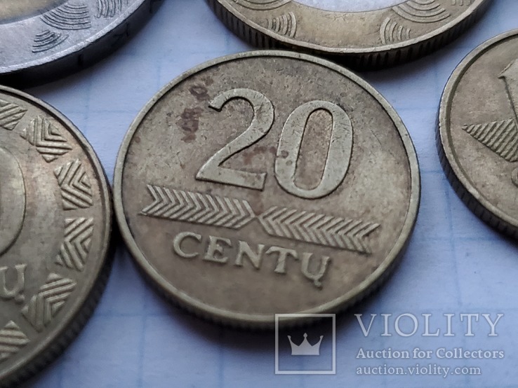 Литва 6 монет., фото №7
