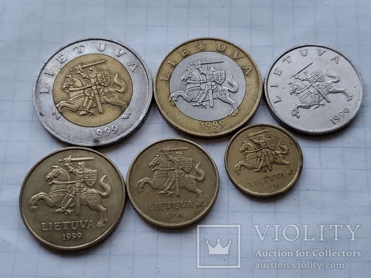 Литва 6 монет., фото №9