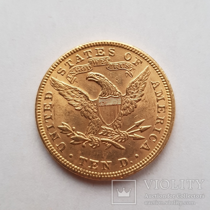 10 доларов 1894 года золото 1/2 унции, фото №6