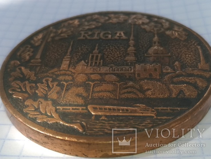 Настольная Медаль Рига, фото №3
