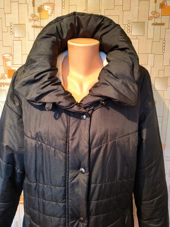 Куртка. Пальто MS MODE Голландия полиэстер р-р 50 (прибл. XXL)(состояние нового), фото №4