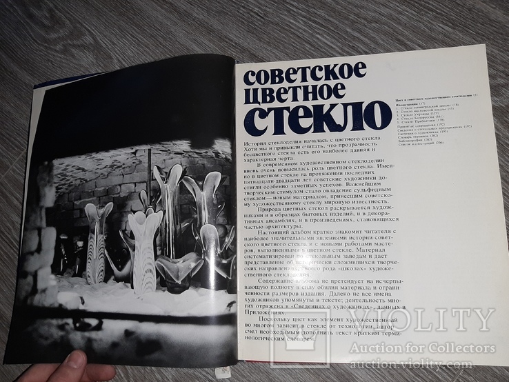 Рачук Е. Советское цветное стекло. М.: Советский художник, 1982г. 216с, фото №3