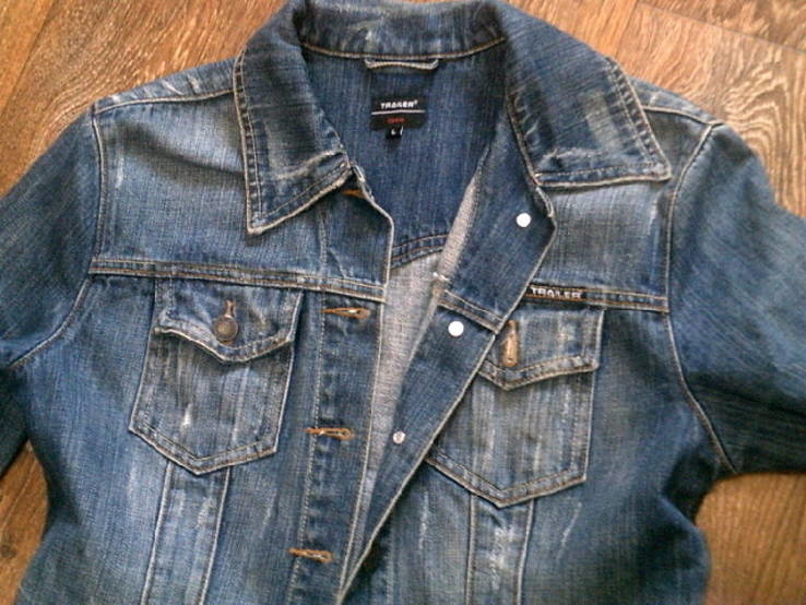 Trailer Denim - стильная джинс куртка разм.L, numer zdjęcia 3