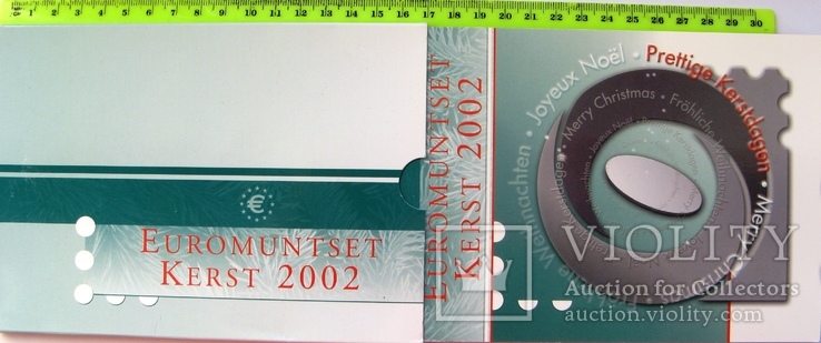 Нидерланды, серебряный токен "Скрудж МакДак" + евронабор*8шт 2002, фото №3