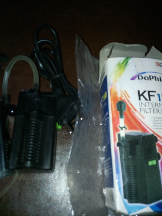 Внутренний фильтр KW Zone Dophin KF-150 200 л/ч 2.8 Вт для аквариумов до 40 л  новый ., фото №3