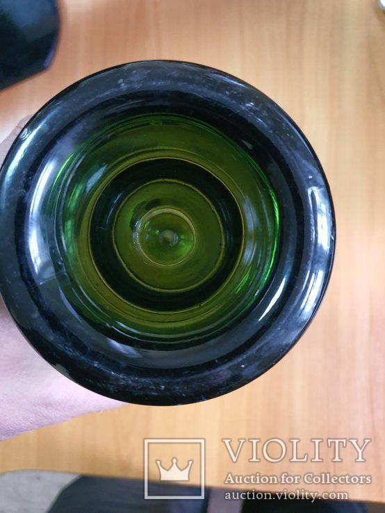 Бутылка зеленая 1940г 0.7л, фото №6
