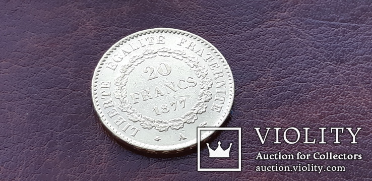  20 франков 1877 г. Франция, фото №8