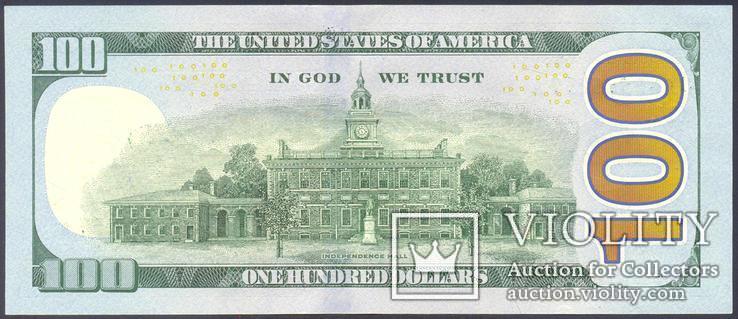 США - 100 $ долларов 2009 - Dallas (K11) - P535 - UNC, Пресс, фото №4